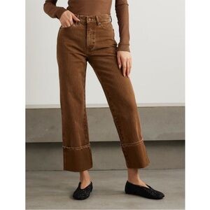 Veronica Beard Dylan Cuffed Jeans Deep Ochre NWOT